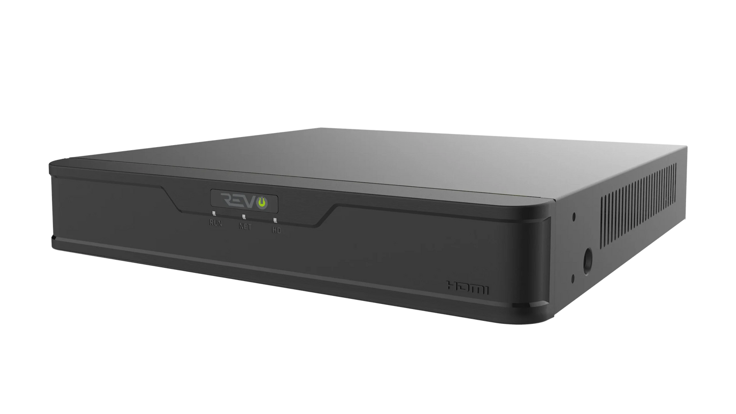 REVO ULTRA 4K Hybrid 8-Channel Surveillance System with 6 Cameras, 2TB Storage, 22-€™-€™ LED Monitor and Remote Access