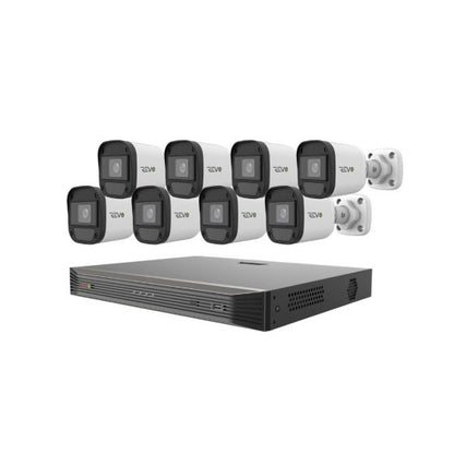 Revo Ultra HD Blue Series 16Ch. 2TB NVR Security System with 8x 4MP Security Cameras