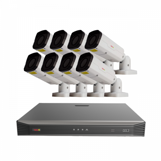 Ultra Plus 16 Channel HD Surveillance System with 8 2K Indoor/Outdoor Motorized Bullet Cameras