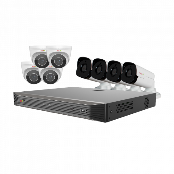 Ultra HD Audio Capable 16 Ch. 3TB NVR Surveillance System with 8 4 Megapixel Cameras