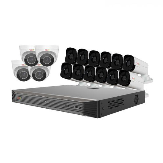 Ultra HD Audio Capable 16 Ch. 4TB NVR Surveillance System with 16 Megapixel Cameras