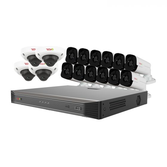 Ultra HD Audio Capable 16 Ch. 4TB NVR Surveillance System with 16 4 Megapixel Cameras