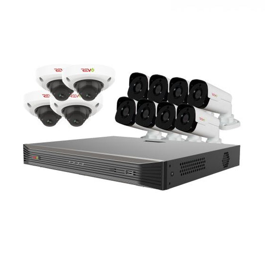 Ultra HD Audio Capable 16 Ch. 4TB NVR Surveillance System with 12 4 Megapixel Cameras