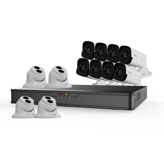 Ultra HD 16 Ch. 4TB NVR Surveillance System with 12 4 Megapixel Cameras