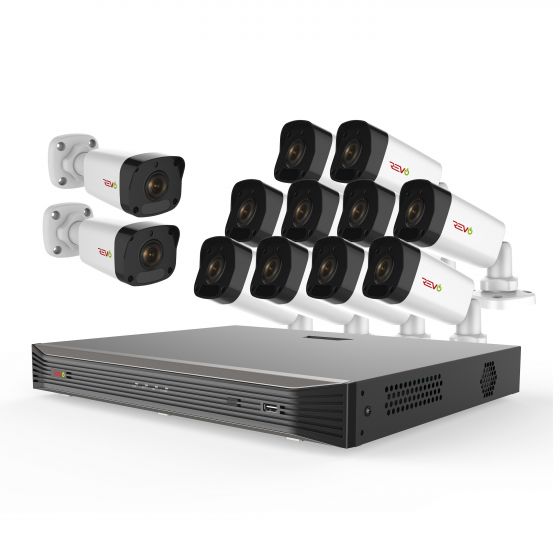 Ultra HD 16 Ch. 3TB NVR Video Surveillance System & 12 4MP Bullet Cameras