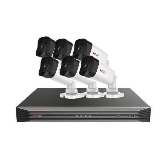 Revo 8Ch 4K Security System - 2TB HDD, 6 x 4K Bullet Cameras