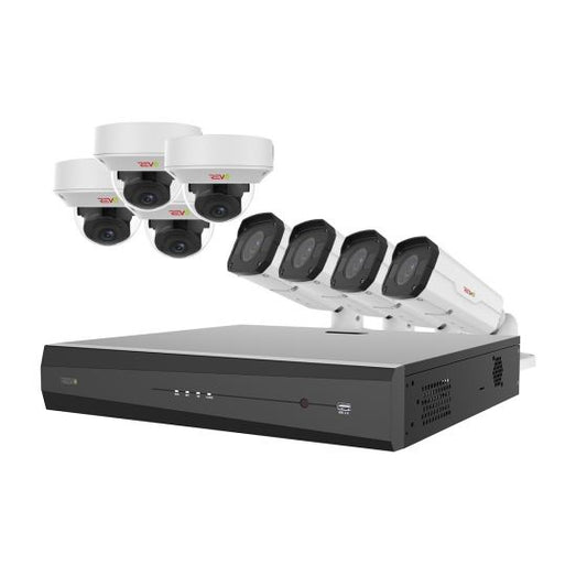 REVO ULTRA PLUS 16CH 4K NVR, 4TB, 8x 4K Motorized Lens Cameras