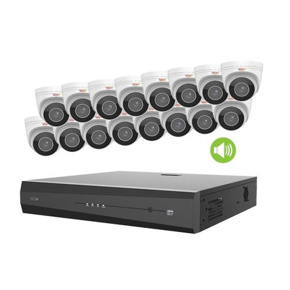 REVO ULTRA PLUS 16CH 4K NVR, 4TB, 16x 4K Motorized Lens Audio Capable Cameras