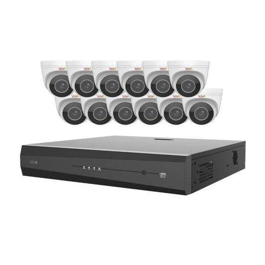 Ultra HD Plus 16 Ch. NVR Surveillance System with 12 Audio Capable Motorized Cameras