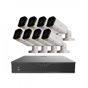 Ultra Plus 16 Channel HD Surveillance System with 8 2K Indoor/Outdoor Motorized Bullet Cameras