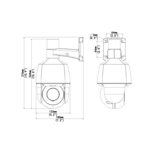 REVO ULTRA 5 MP Pan Tilt Zoom Security Camera with Two-Way Audio, Siren and Strobe Lights