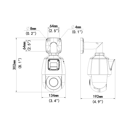 REVO ULTRA Dual Lens 4x Optical Zoom Pan Tilt Security Camera with Two-way audio