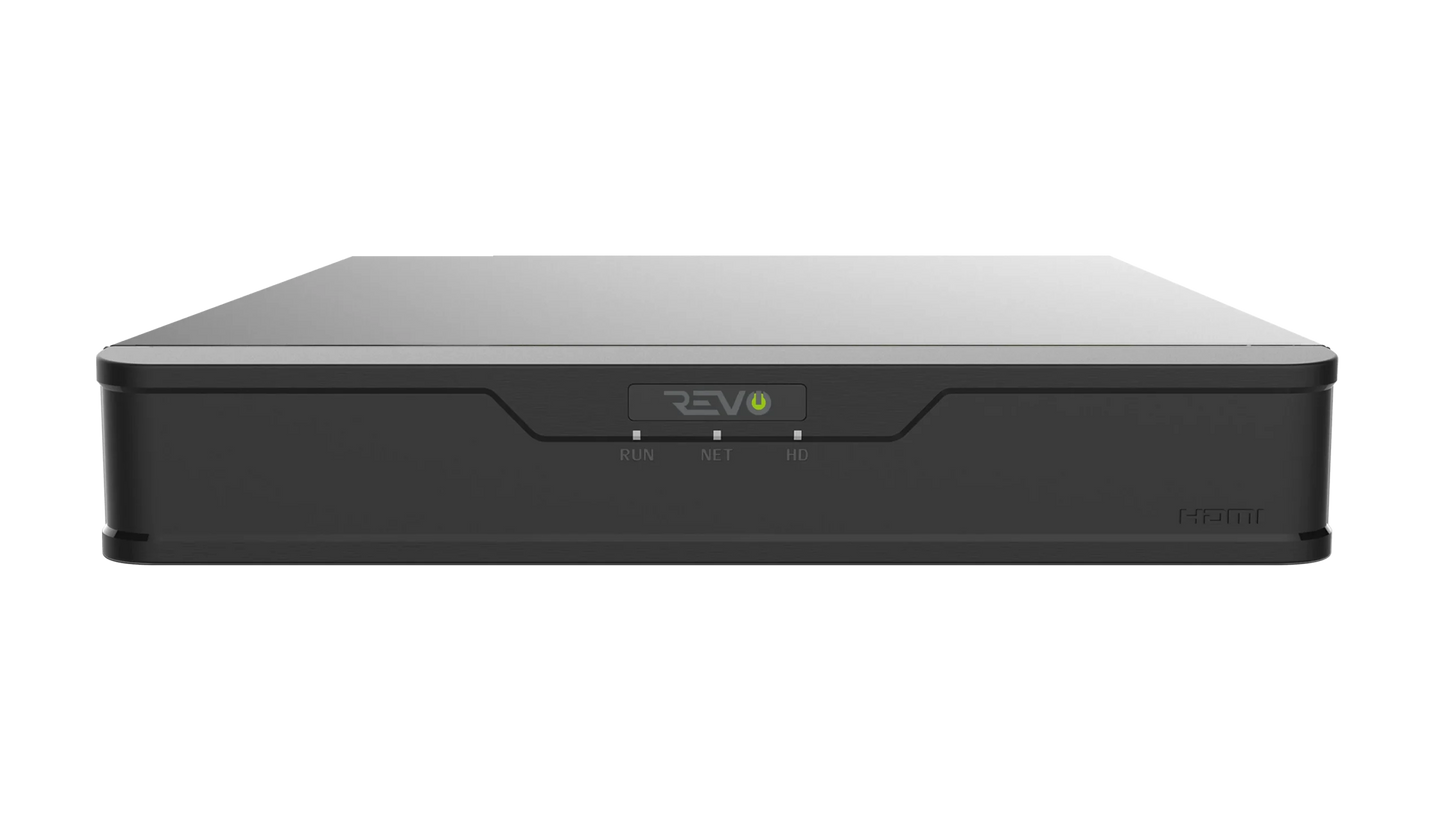 REVO ULTRA 4K Hybrid 8-Channel Surveillance System with 6 Cameras, 2TB Storage, 22-€™-€™ LED Monitor and Remote Access