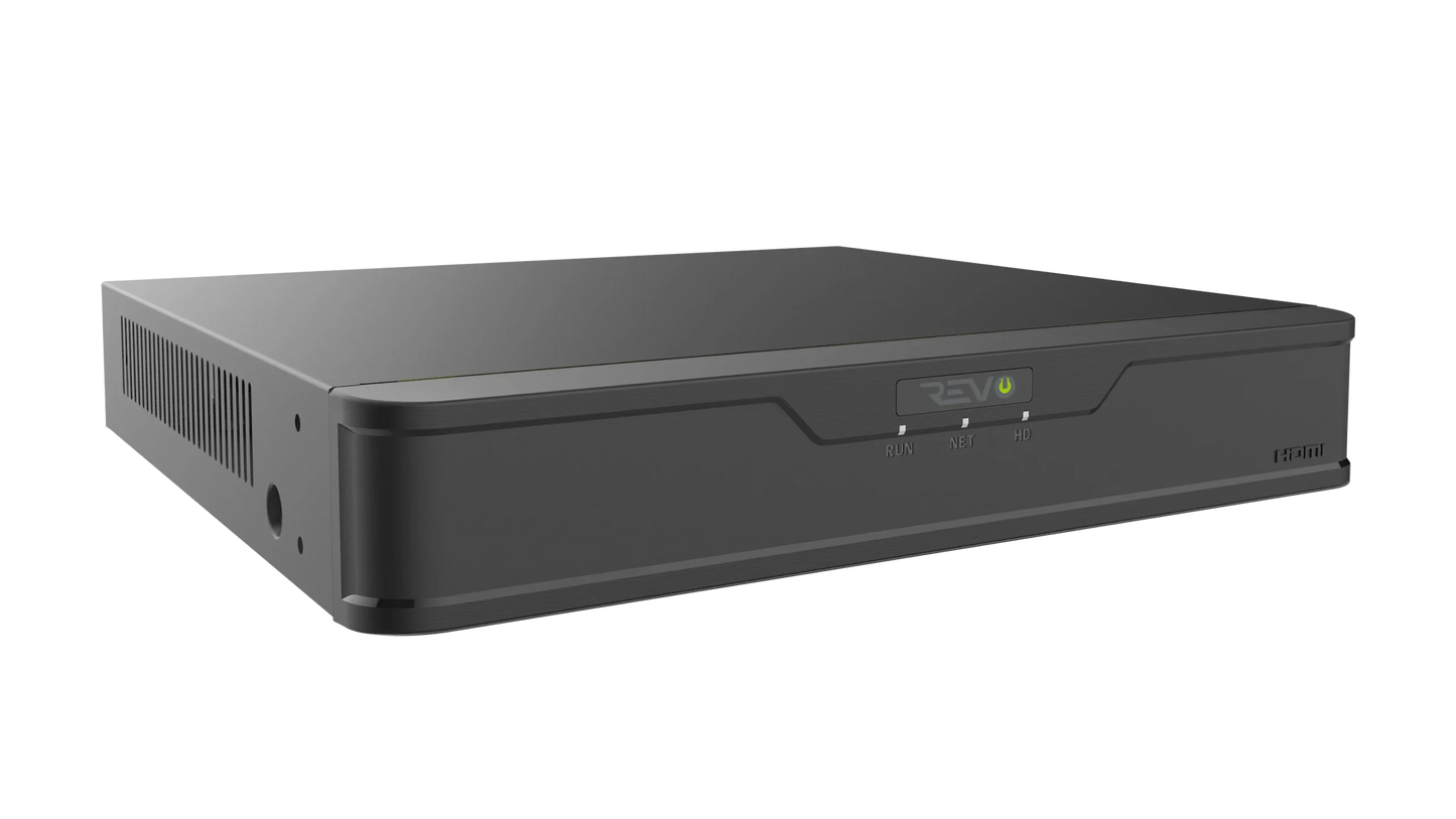 REVO ULTRA 4K Hybrid 8-Channel Surveillance System with 6 Cameras, 2TB Storage, 22-€™-€™ LED Monitor and Remote Access