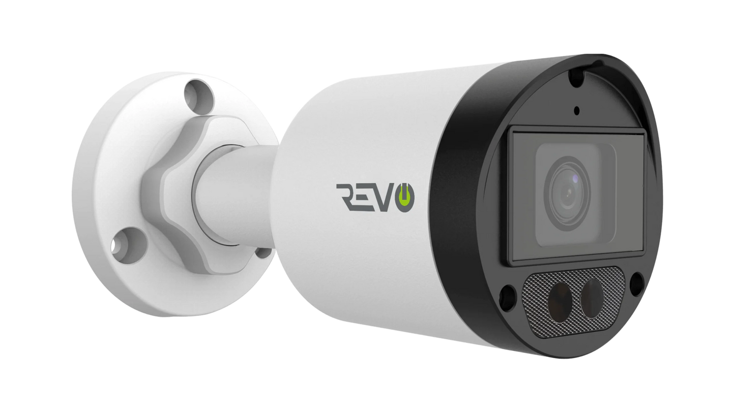 REVO ULTRA 4K Hybrid 8-Channel Surveillance System with 6 Cameras, 2TB Storage, 22-€™-€™ LED Monitor and Remote Access