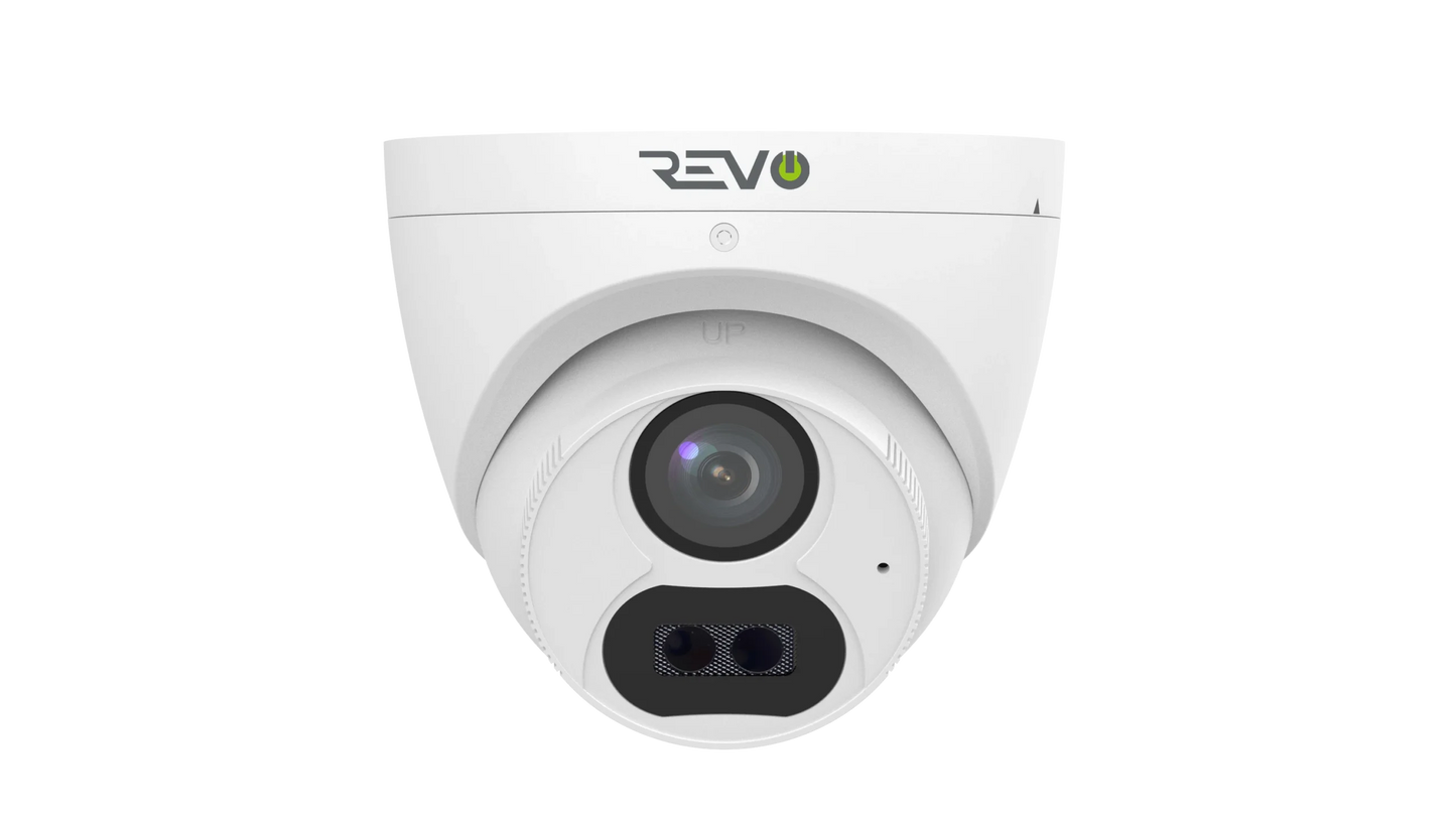 REVO ULTRA 4K Hybrid 8-Channel Surveillance System with 6 Cameras, 2TB Storage, 22-€™-€™ LED Monitor and Remote Access
