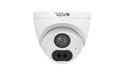 REVO ULTRA 4K Hybrid 8-Channel Surveillance System with 6 Cameras, 2TB Storage, 22-€™-€™ LED Monitor and Remote Access