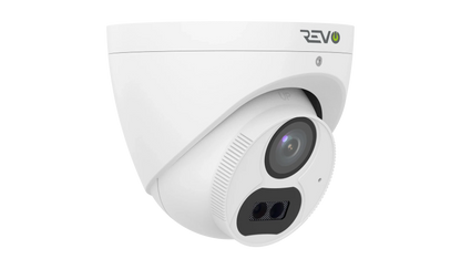 REVO ULTRA 4K Hybrid 8-Channel Surveillance System with 6 Cameras, 2TB Storage, 22-€™-€™ LED Monitor and Remote Access