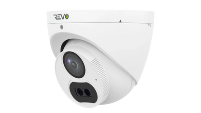 REVO ULTRA 4K Hybrid 8-Channel Surveillance System with 6 Cameras, 2TB Storage, 22-€™-€™ LED Monitor and Remote Access