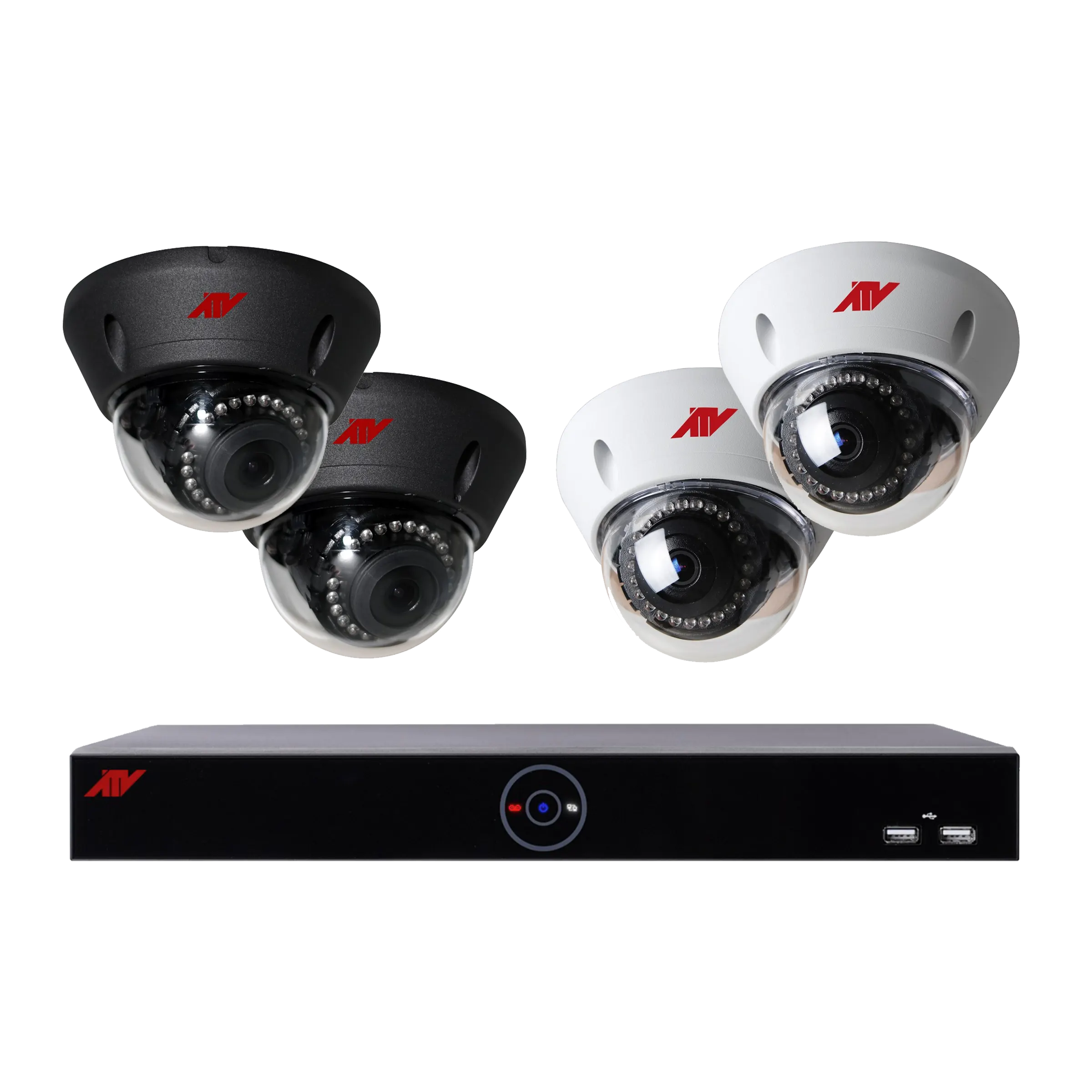 8 Channel Hybrid DVR Security System with 4×2MP Analog Fixed Vandal Pr ...