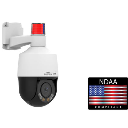 5MP, IR, 4x, Active Deterrence Mini-PTZ Dome