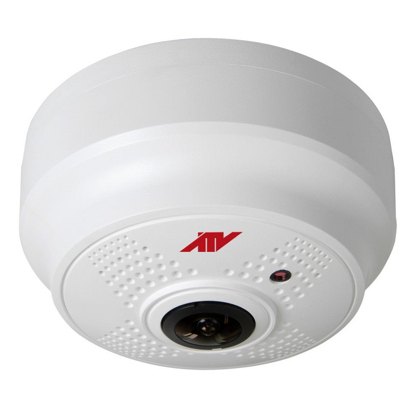 5MP Panoramic Fisheye Camera with 12mm Lens, SD Slot & PoE