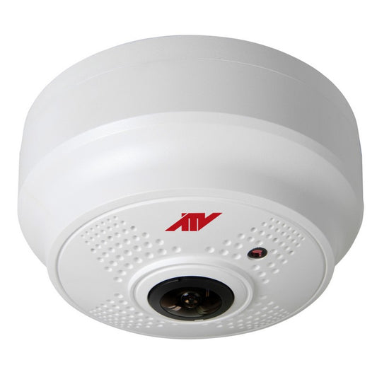 5MP Panoramic Fisheye Camera with 12mm Lens, SD Slot & PoE