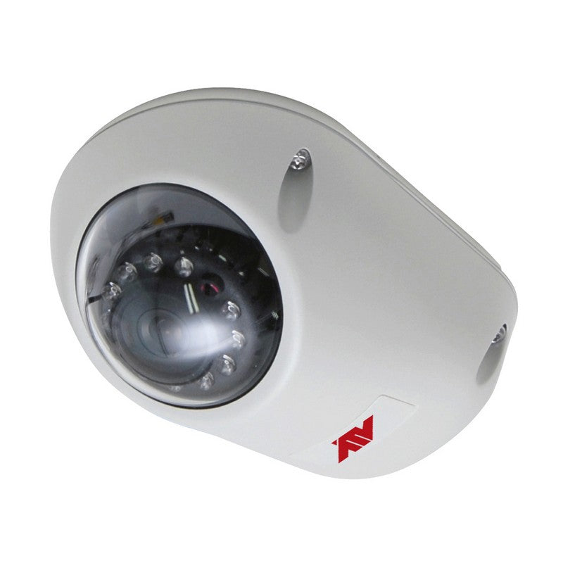 2MP Low-Profile Dome Camera with 3.7mm Lens, WDR, IR & PoE