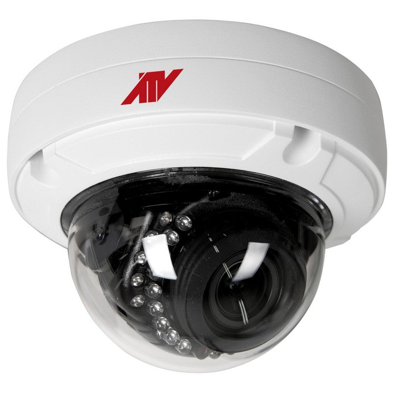 8MP (4K) Motorized Vandal Dome Camera (3.6–11mm Lens) with WDR, IR & PoE