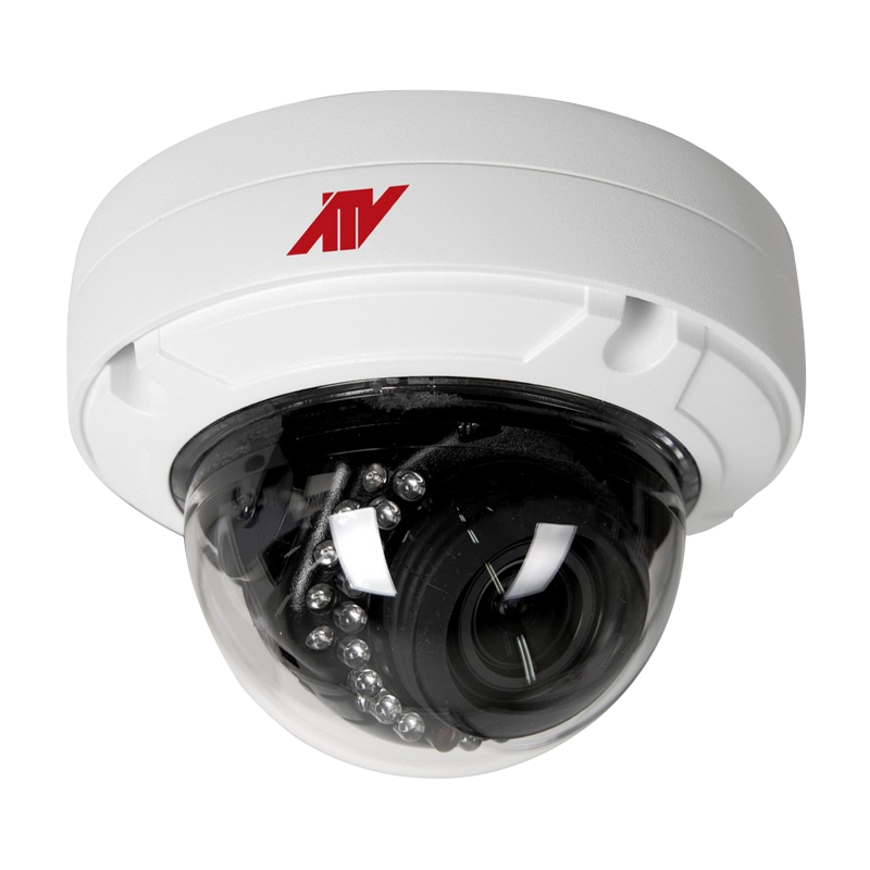 4MP Motorized Vandal Dome Camera (2.8–12mm Lens) with WDR, IR & PoE