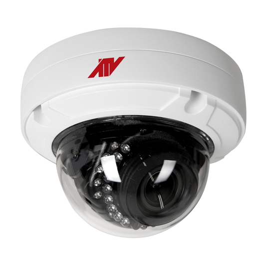 4MP Motorized Vandal Dome Camera (2.8–12mm Lens) with WDR, IR & PoE