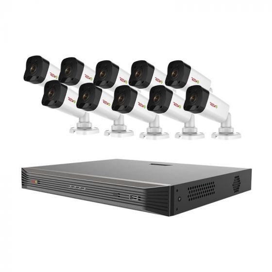 Revo 16-Channel True 4K SMART NVR HD Security System with 8TB HDD and 10 x 4K Bullet Cameras