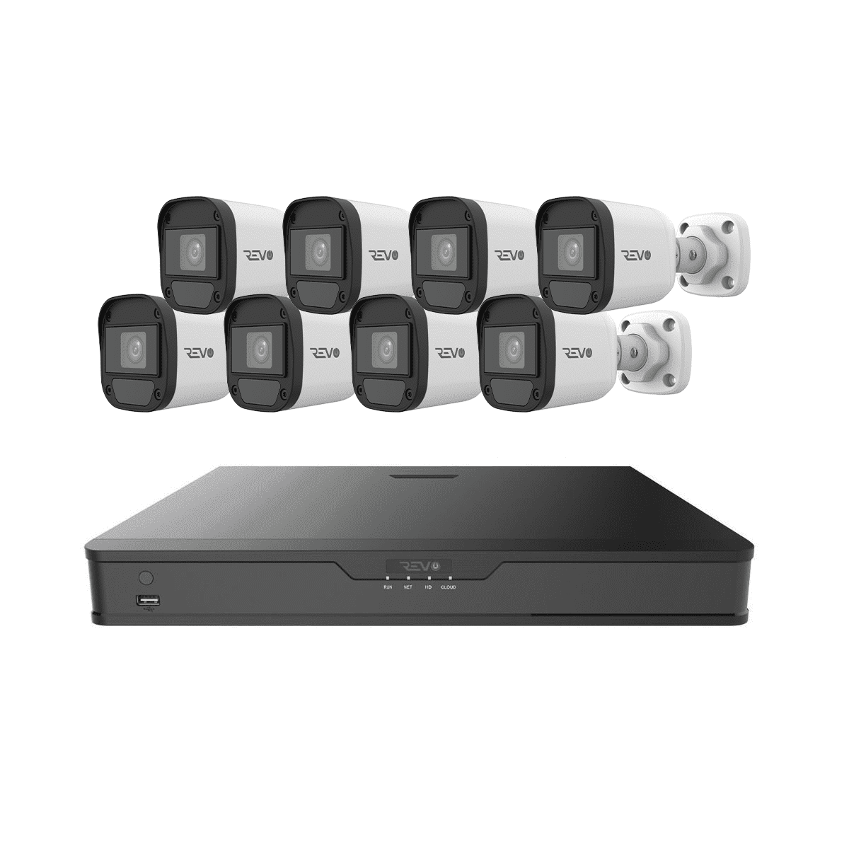 REVO ULTRA HYBRID 16CH 5 Megapixel DVR, 2TB HDD & 8x 1080p Bullet Cameras