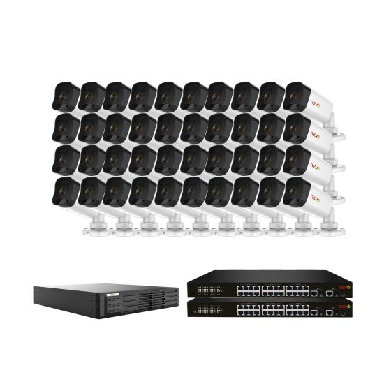 Revo Ultra Plus 64CH Commercial Grade NVR Surveillance System with 40 Bullet Security Cameras