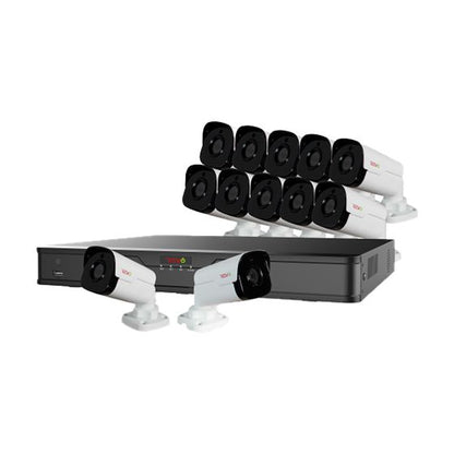Ultra HD 16 Ch. 4TB NVR Surveillance System with 12 4 Megapixel Cameras