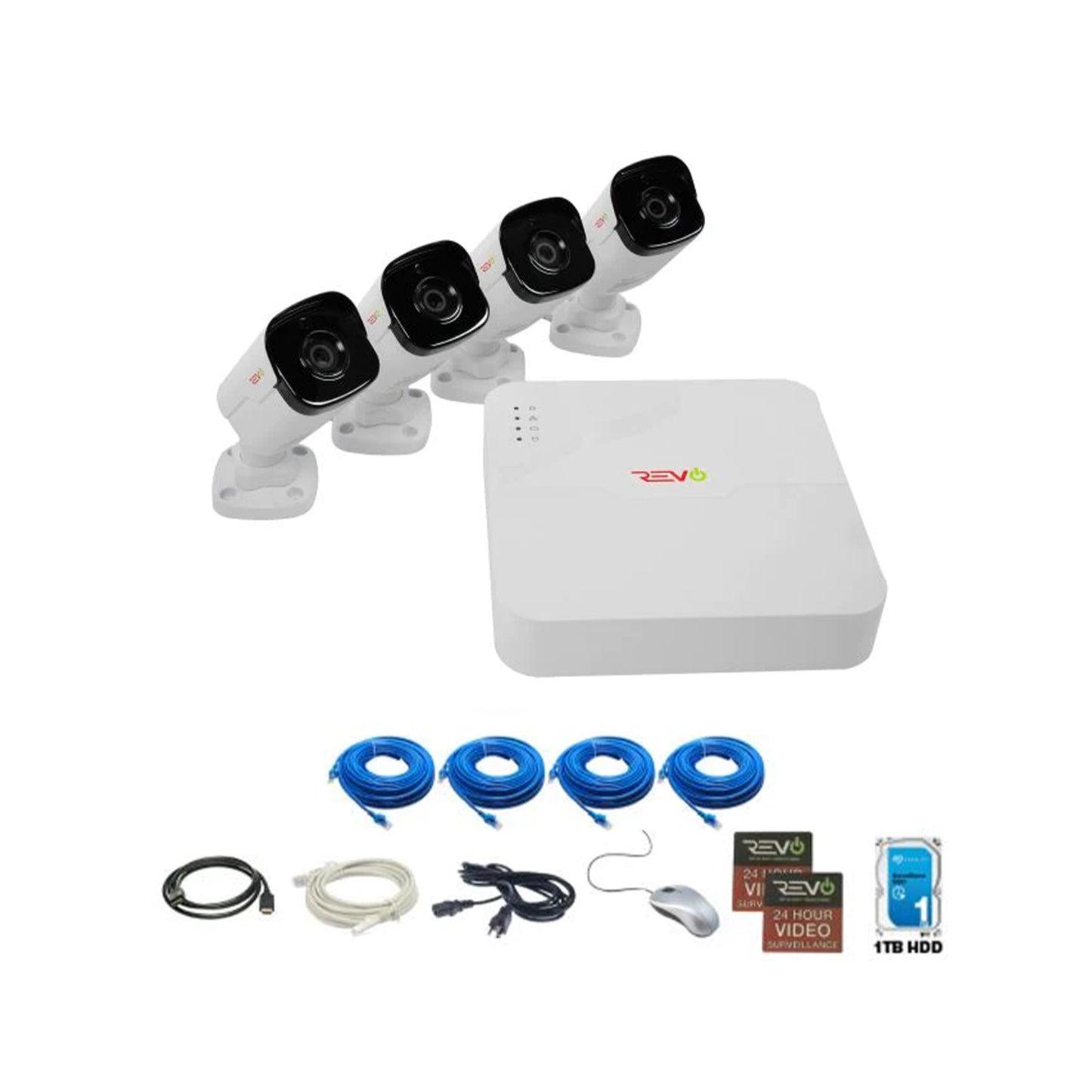 Ultra™ HD Security Camera System with 4 Channel NVR Surveillance