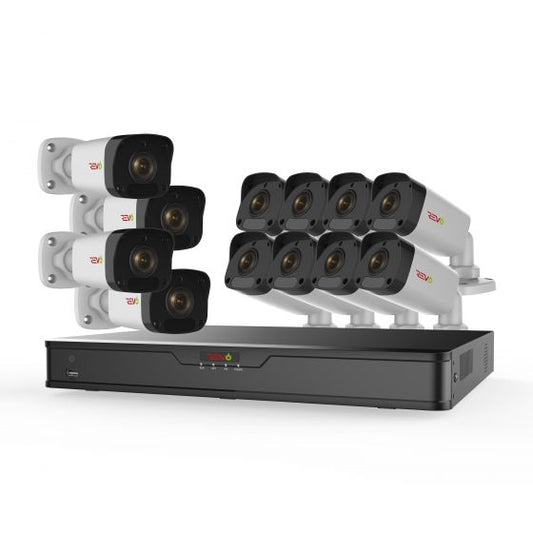 Ultra HD 16 Ch. 3TB IP NVR Security System & 12 2MP Night Vision Bullet Cameras