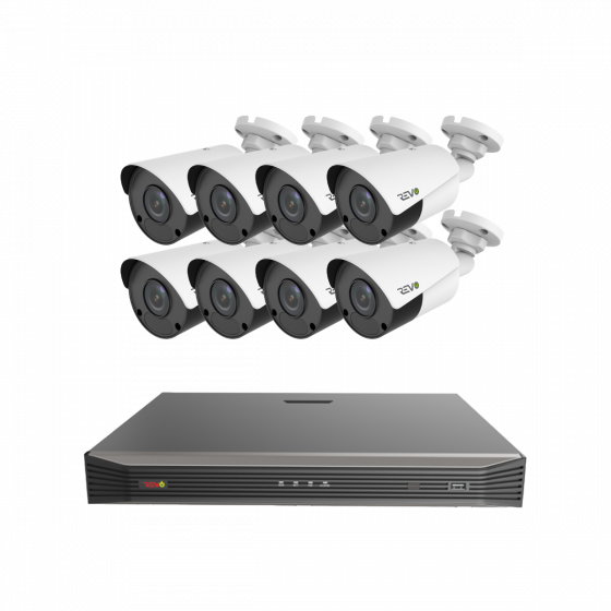 Ultra 16 Channel Surveillance System with 8 (2K) 4MP IP Bullet Cameras ...