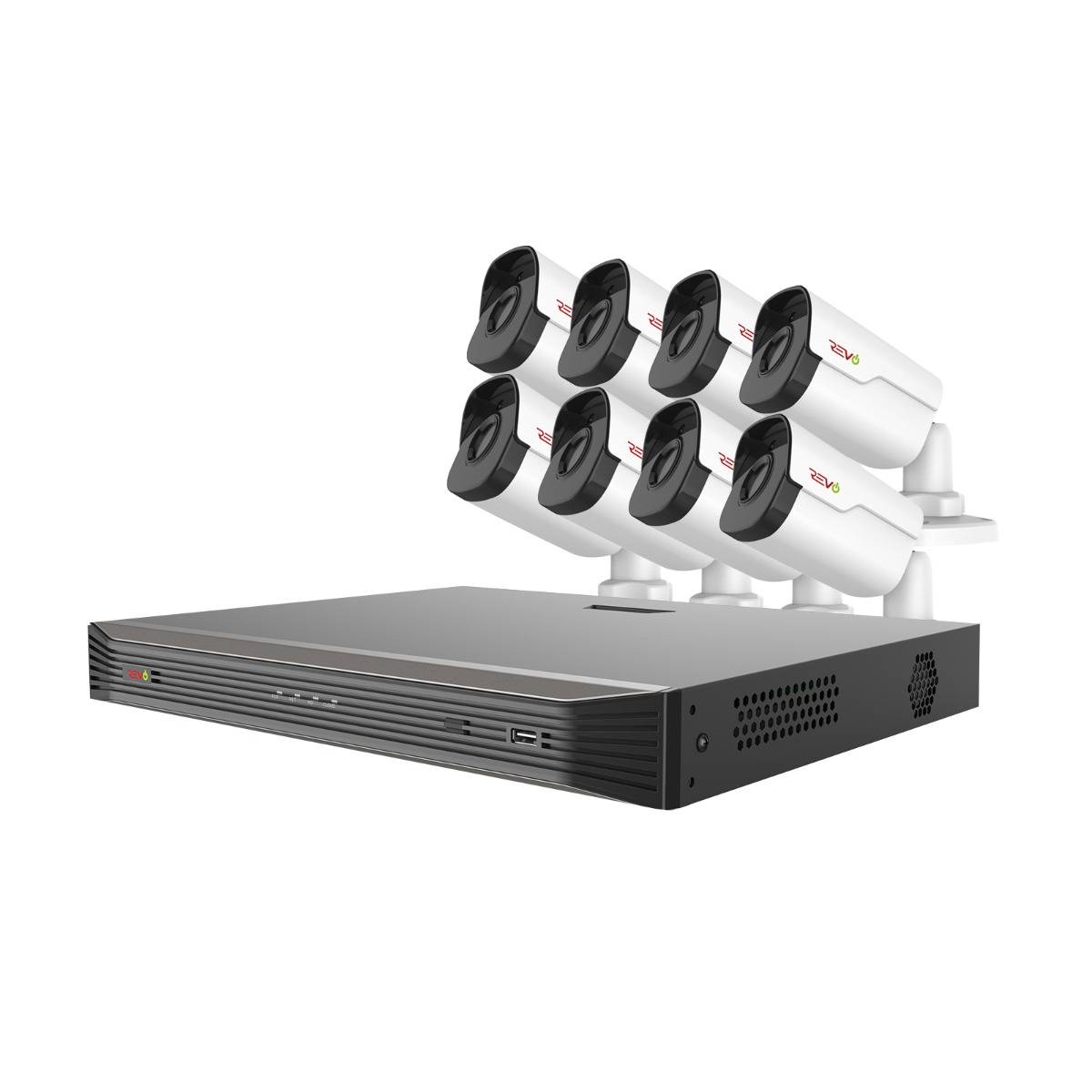 Ultra HD 16 Ch. 4TB NVR Home Surveillance System with 8 4MP IP Bullet Cameras