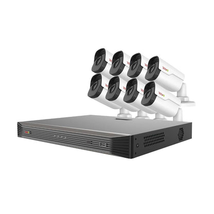 Ultra HD 16 Ch. 4TB NVR Home Surveillance System with 8 4MP IP Bullet Cameras