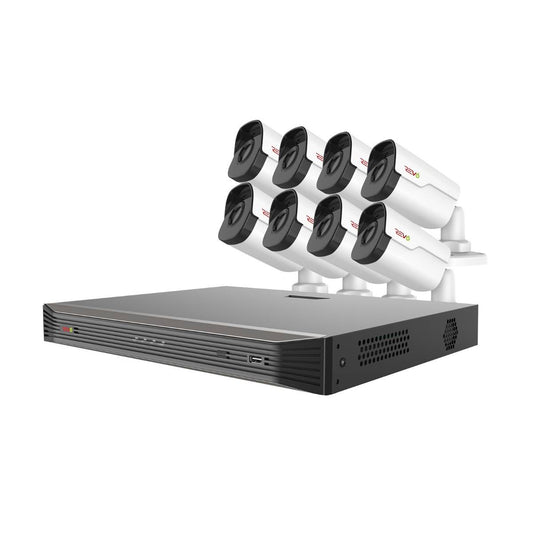 Ultra HD 16 Ch. 4TB NVR Home Surveillance System with 8 4MP IP Bullet Cameras