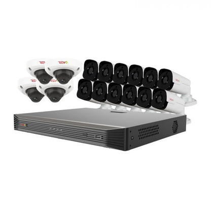 Ultra HD Audio Capable 16 Ch. 8TB NVR Surveillance System with 16 4 Megapixel Cameras
