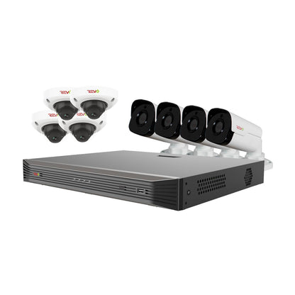 Ultra HD Audio Capable 16 Ch. 4TB NVR Surveillance System with 8 4 Megapixel Cameras