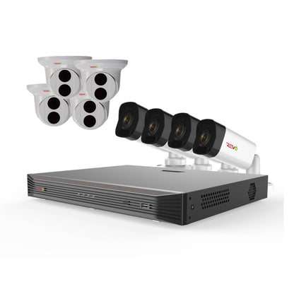 Ultra HD 16 Ch. 3TB NVR Home Surveillance System with 8 4MP Security Cameras