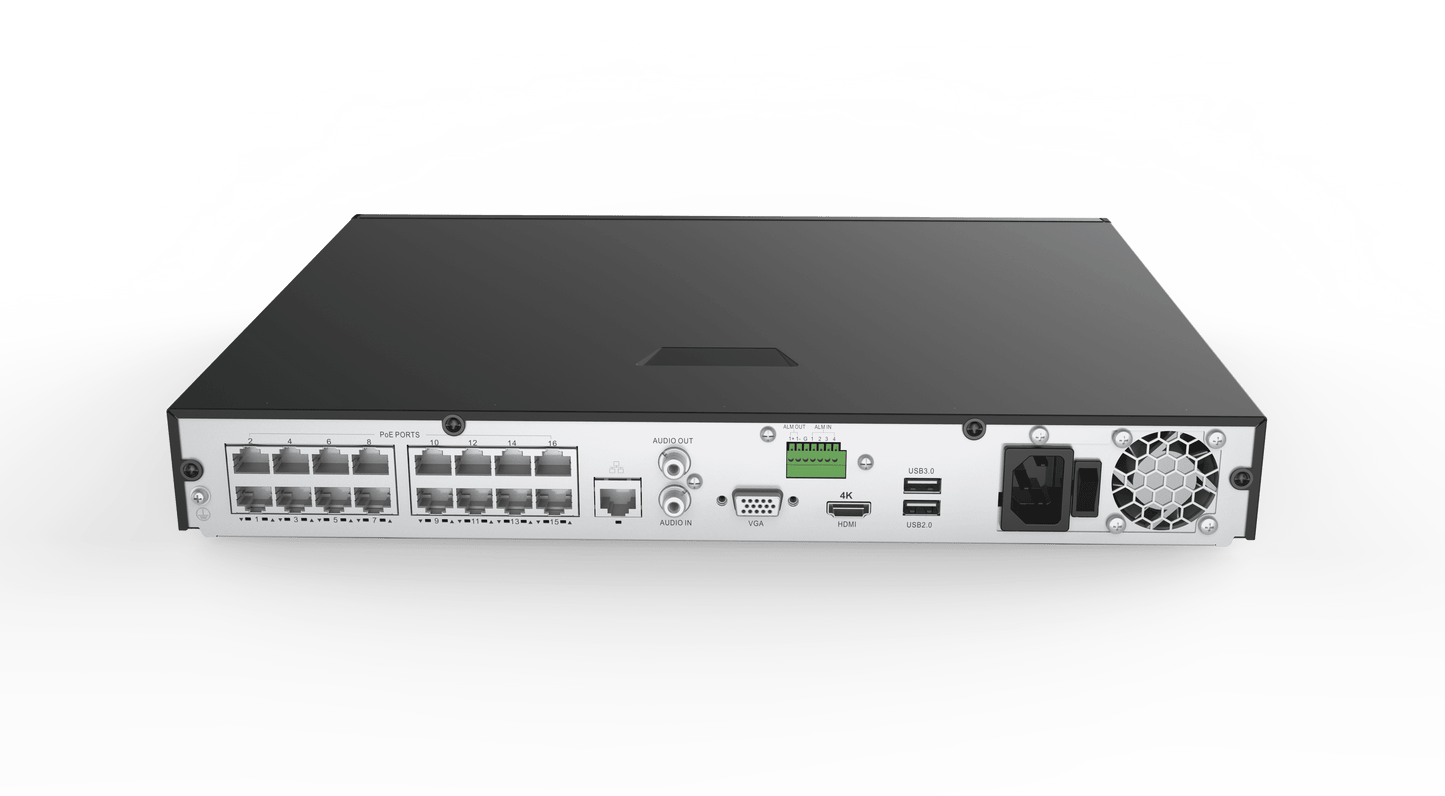 Ultra HD 16 Ch. 4TB NVR Home Surveillance System with 8 4MP IP Bullet Cameras