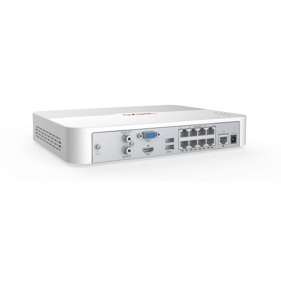 Ultra HD Audio Capable 8 Ch. 2TB NVR Surveillance System with 6 4 Megapixel Cameras