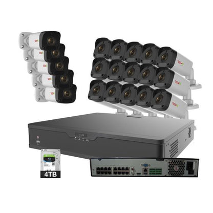 Ultra Plus HD 32 Ch. 4TB NVR Surveillance System with 20 2 Megapixel Cameras