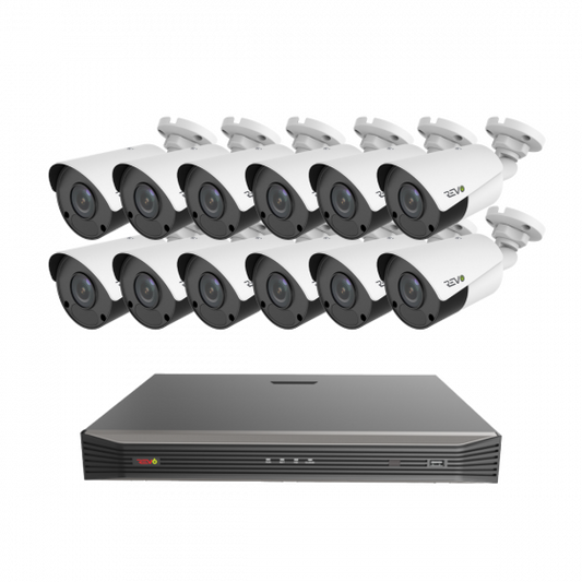 Ultra 16 Channel Surveillance System with 8 4MP IP Bullet Cameras