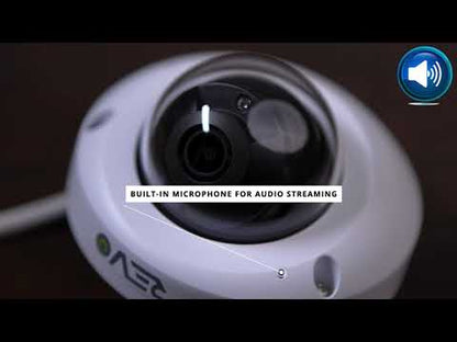 Ultra HD Audio Capable 4 Megapixel Vandal-Resistant IP Surveillance Mini Dome Camera