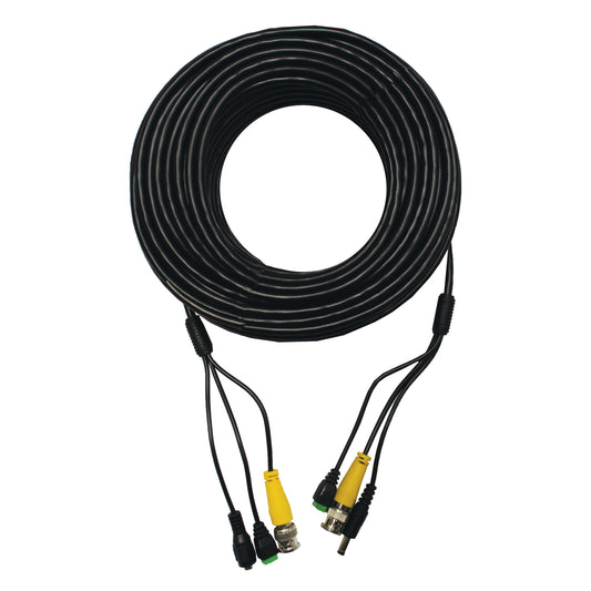 100' BNC Coaxial Cable Combined with 2.1mm Power and RS-485 Data Cables